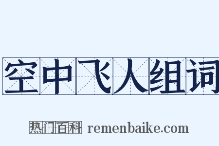 空中飞人组词是什么意思的图片